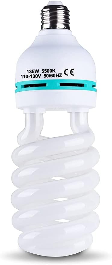 135W Light Bulb 5500K CFL Daylight Spiral Softbox Lighting Kit Bulb in E27/E26 by Unknown