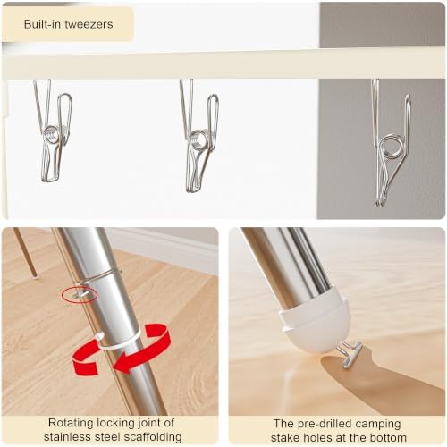 Foldable Tripod Clothes Drying Rack - Image 5