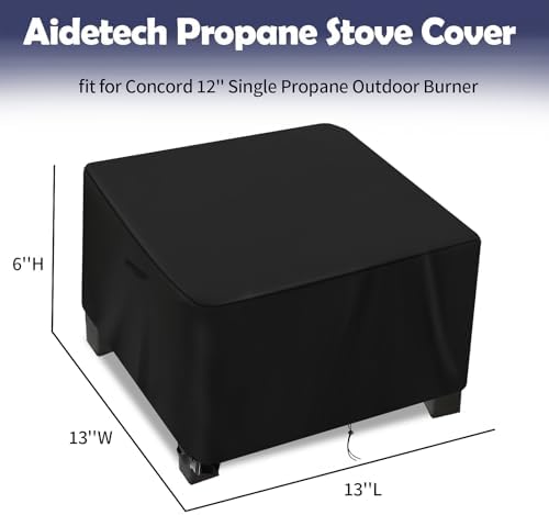 Camping Stove Cover for Concord 12" Single Propane Outdoor Burner - Image 2