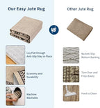 GarveeHome Jute Runner Rug 2x6 Washable Easy Jute Rug Non-Slip, Modern Bordered - Image 5
