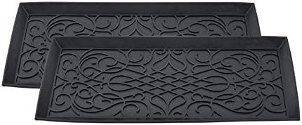 Superio Rubber Boot & Shoe Tray, Heavy Duty, Protects Floors from Water and Dirt by Superio