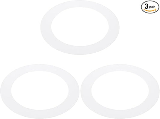 PATIKIL 3.6" ID 5" OD Plastic Trim Ring, Translucent Matte White by PATIKIL