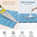 Goovilla Plastic Interlocking Deck Tiles, 9 Pack 12"x12" - Image 4