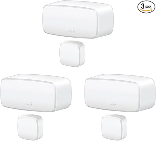 Eve Door & Window 3 Pack – Smart Contact Sensor by Eve