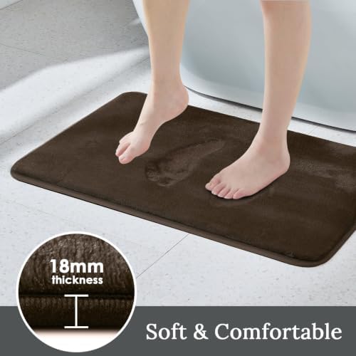 HUXMEYSON 3-Piece Memory Foam Bathroom Rug Set - Image 3
