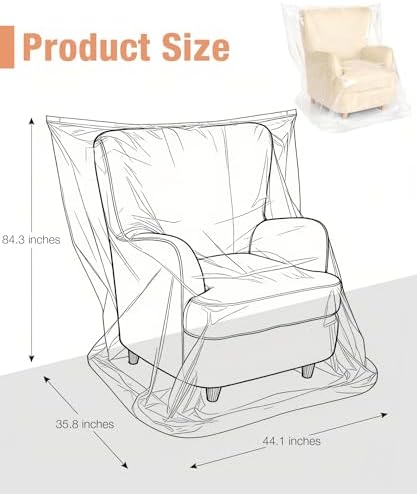 Magicheap Extra Thick 4mil Plastic Chair Cover - Image 5