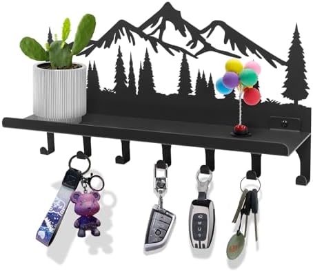 Wall Mounted Mountain Key & Mail Holder by Monlyey