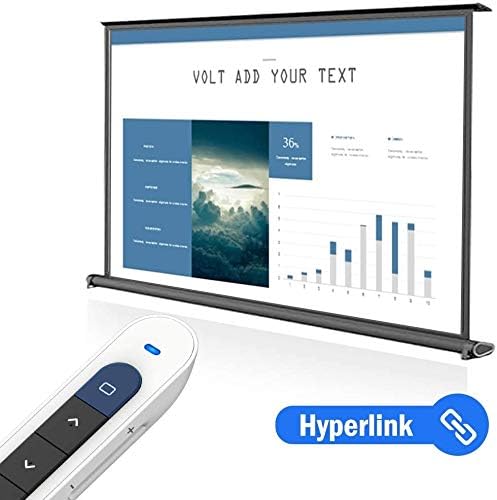 DinoFire White Wireless Presenter, Volume Control Presentation Clicker - Image 8