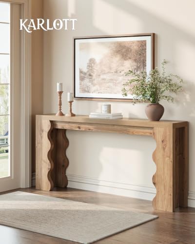 70.9" Farmhouse Entryway Table, Wood Console Table, Behind Couch table - Image 4