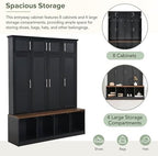 LUMISOL 4-in-1 Farmhouse Hall Tree - Image 4