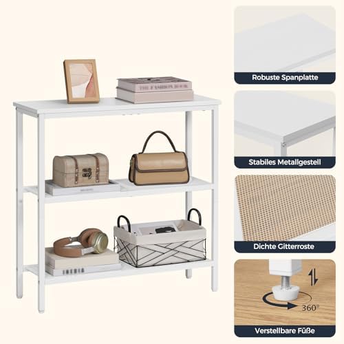 HOOBRO 29.5" Narrow Console Table, 3 Tier Entryway Table, Thin Sofa Table - Image 6