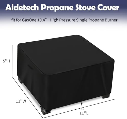 Propane Stove Cover for GasOne 10.4” Single Propane Burner - Image 2