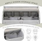 Knocbel Rustic Entry Storage Bench - Image 6