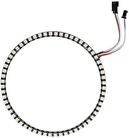60 LEDs WS2812B 5050 RGB LED Ring Lamp Light Individually Addressable Full by WESIRI