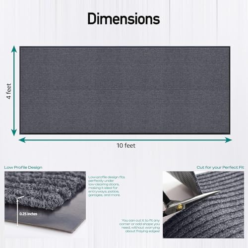 LuxUrux Striped Gray Door Mat - Image 2