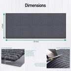 LuxUrux Striped Gray Door Mat - Image 2