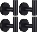 Kruodop Towel Hooks for Bathroom, 4 Packs Wall Mount Towel Holder, Stainless by Kruodop