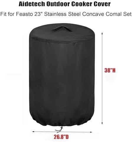 Outdoor Cooker Cover for Feasto 23" Concave Comal Set - Image 2