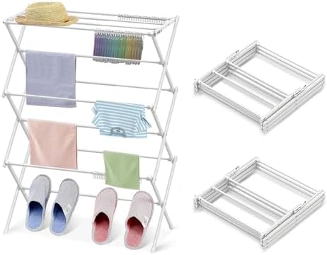 2PCS Foldable Drying Rack Clothing by KeingGcopr