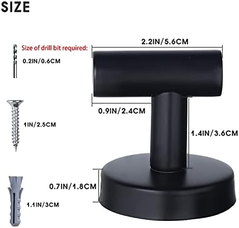 Towel Hooks Bathroom Coat Robe Wall Hook Heavy Duty Door Hanger Towel Robe - Image 2