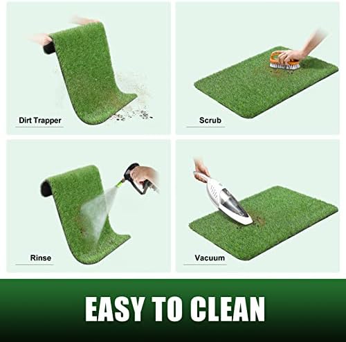 Artificial Turf Rug, 3x5 Ft Realistic Grass Mat, Indoor/Outdoor Rug Turf - Image 6