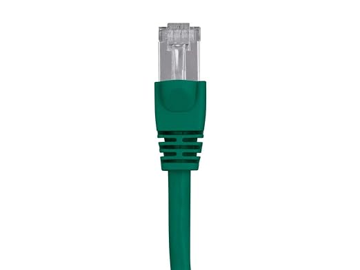 Monoprice Cat6A 2ft Green Patch Cable Double Shielded 26AWG 10G Pure Bare - Image 2