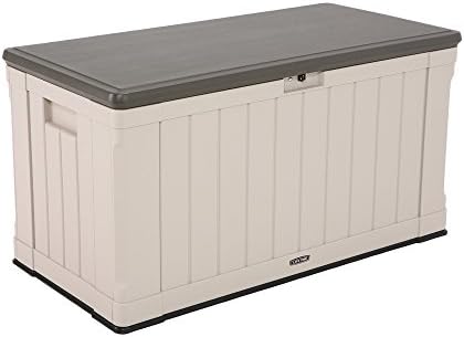 LIFETIME 60186 Heavy-Duty Outdoor Storage Deck Box, 116 Gallon, Desert by Lifetime