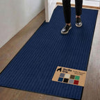 GORILLA GRIP Traffic Guard Indoor Outdoor Heavy Duty Door Mat, 70x24 Blue by GorillaGrip