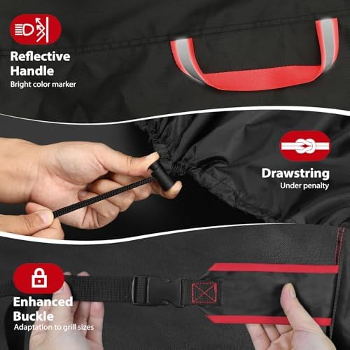 Topcrown Grill Cover for Outdoor Grill Waterproof BBQ Gas Grill Cover - Image 5