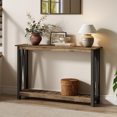 ChooChoo Farmhouse Console Table, Narrow Sofa Table by ChooChoo
