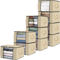 Fab totes 10 Pack Storage Bags for Clothes Blanket Storage Bins by Fabtotes