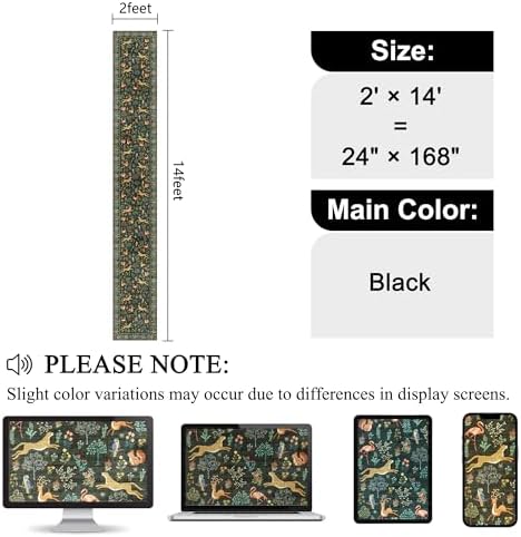 DUKINO 2x14 Runner Rug for Hallway, Soft Animal Washable Runner Rug - Image 2