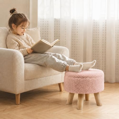 Simple Deluxe 13" Round Storage Ottoman - Image 6