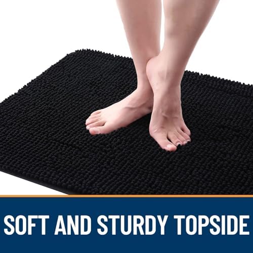 OLANLY Dog Door Mat for Muddy Paws 50x30, Super Absorbent Chenille Mud Mat - Image 4