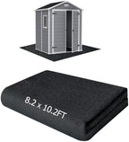 8.2x10.2FT Outdoor Storage Shed Floor Mat, Tent Carpet by RUNZEG