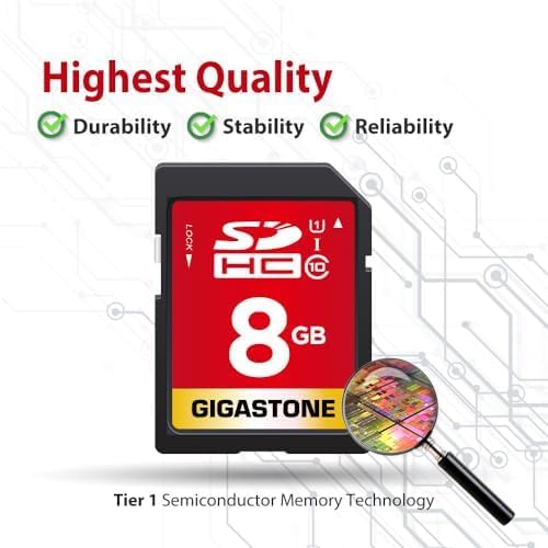 GIGASTONE 8GB SD Card 100-Pack UHS-I U1 Class 10 SDHC Memory Card Full HD Video - Image 7