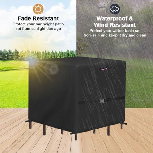 Outdoor Waterproof Dining Table Bar Set Cover - Image 7