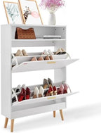 VEVOR Shoe Storage Cabinet for Entryway, 31.5" D x 9.4" W x 47.3" H by VEVOR