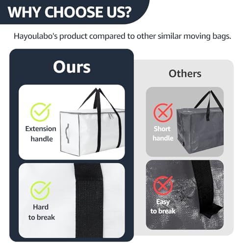 Moving Bags Heavy Duty Extra Large, Moving Boxes, Moving Supplies Essentials - Image 4