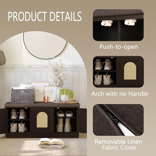 DINZI LVJ Shoe Storage Bench - Image 5
