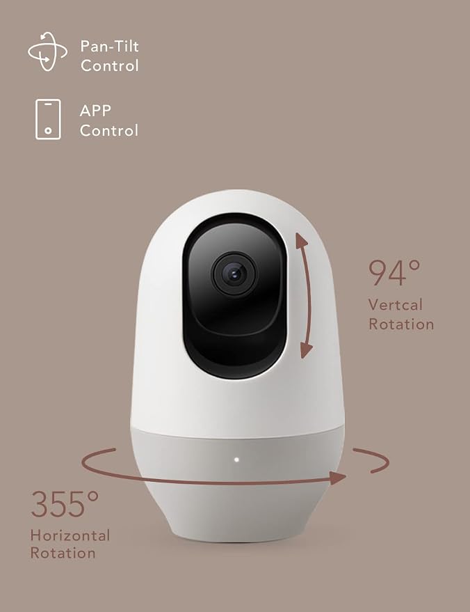 nooie Baby Monitor, WiFi Pet Camera Indoor, 360-degree Wireless IP Camera - Image 8