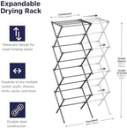 BLACK+DECKER 4-Tier Expandable Collapsible Clothes Drying Rack, Telescopic - Image 2