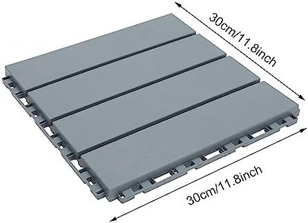 Interlocking Deck Tiles for Balcony, 12 x 12 Inch Waterproof & Weatherproof - Image 5