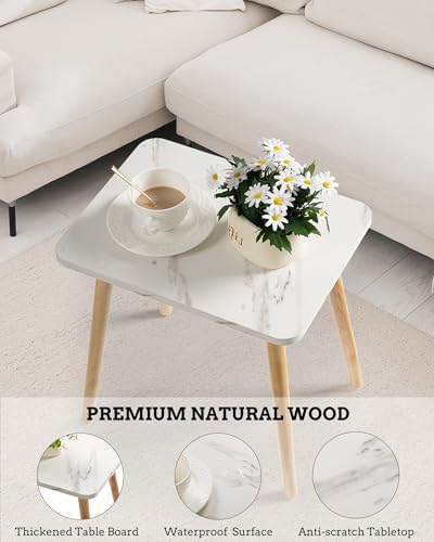 FORAOFUR Small End Table, Side Table Accent Table Living Room Bedroom Balcony - Image 4