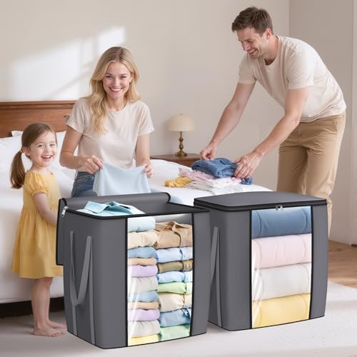 TasticTotes 120L Extra Large Blanket Clothes Storage Bags, 4 Pack - Image 6