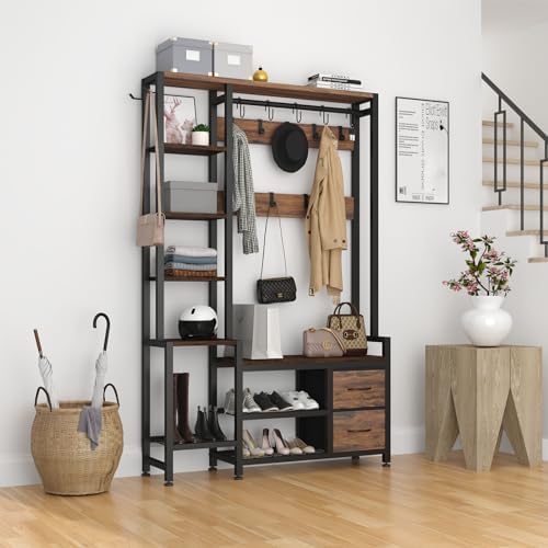 Hall Tree for Entryway 43", Bench by Unknown