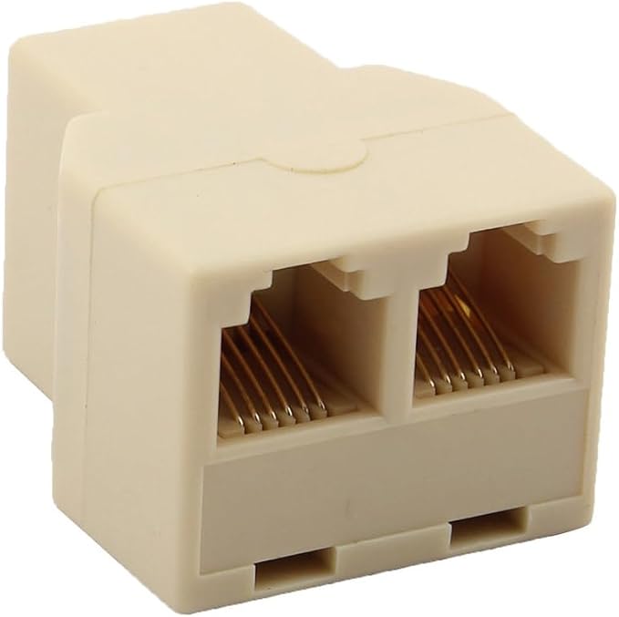 uxcell® Home RJ12 6P6C 1 Female to 2 Female Port Telephone Wire Cable Connector - Image 5