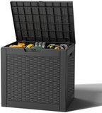 Outdoor Storage Box, Resin Deck Boxes Indoor and outdoor, Waterproof Storage by NBYSGO