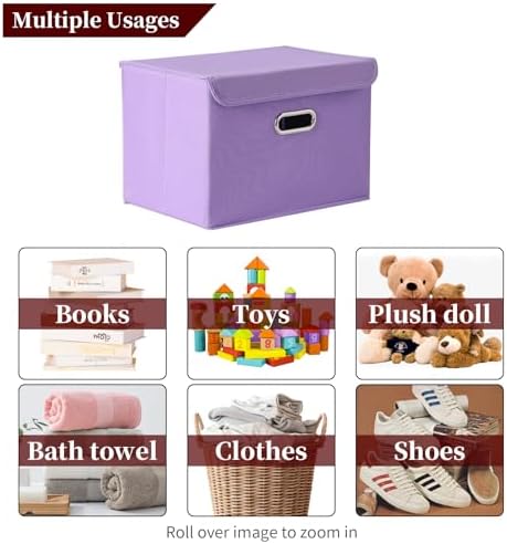 STOREONE Fabric Storage Cube Bins Foldable Organizer Container Collapsible - Image 3