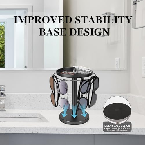 kondyfayo 360 Rotating Sunglass Organizer Glasses Holder - Image 5